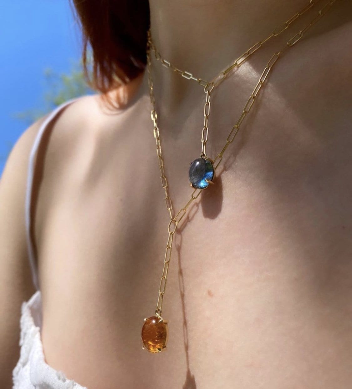 Gemfetti Amethyst Lariat Necklace