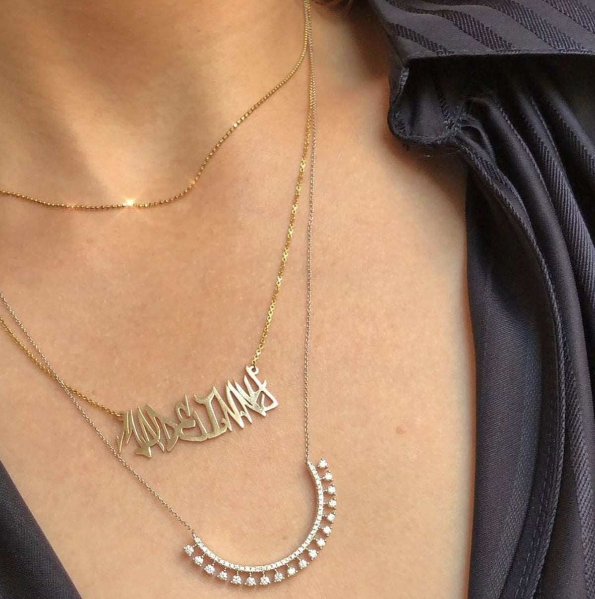 Vincents Fine Jewelry | Jane Kaye | Custom Graffiti Necklace