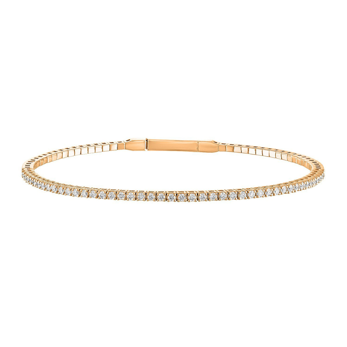 Vincents Fine Jewelry | Jane Kaye | Thin Diamond Oval Bangle