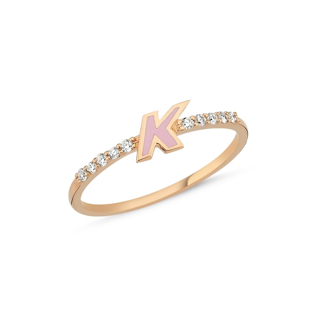 Vincents Fine Jewelry | Enamel Initial Rings | Own Your Story