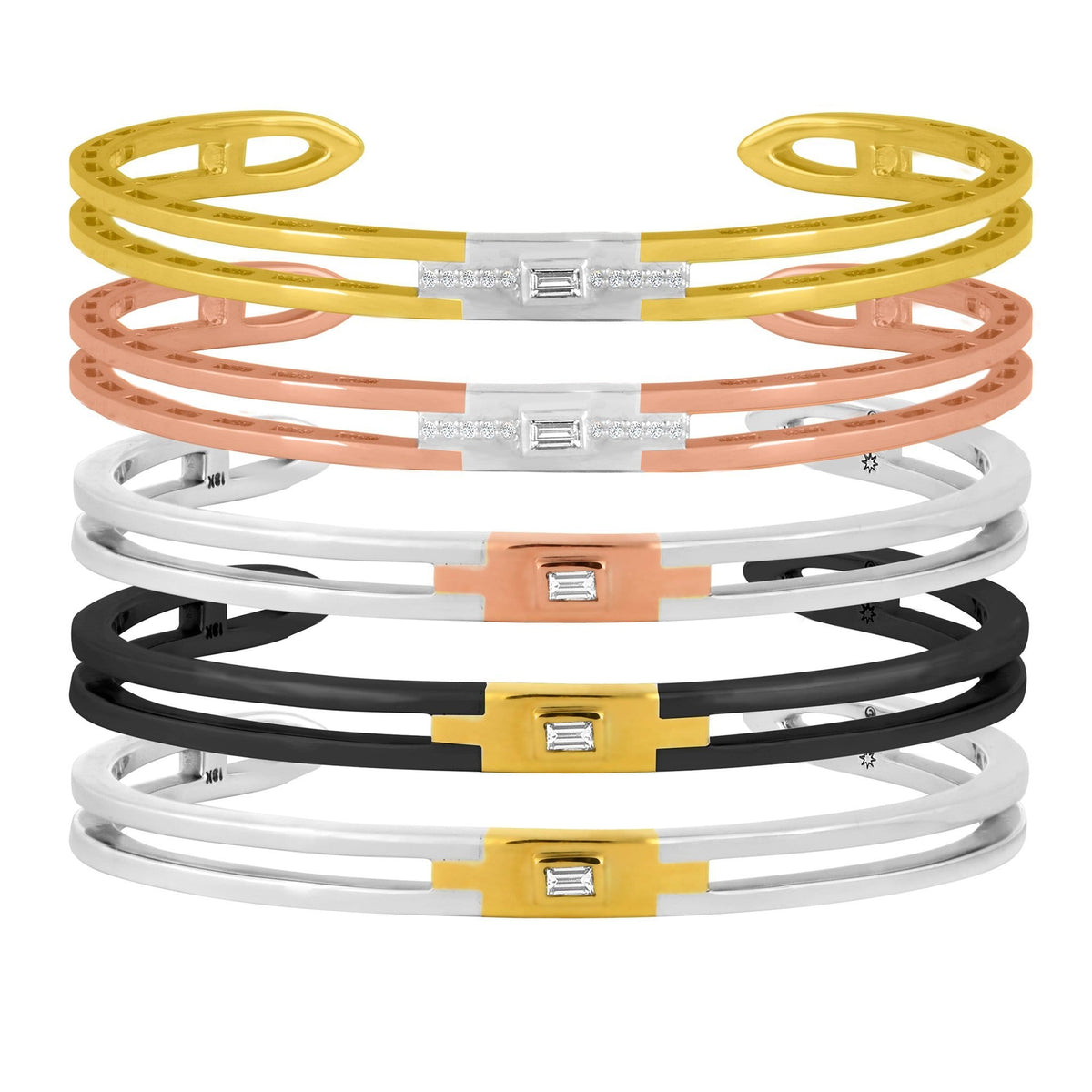 Edge Cuff Silver Bracelet