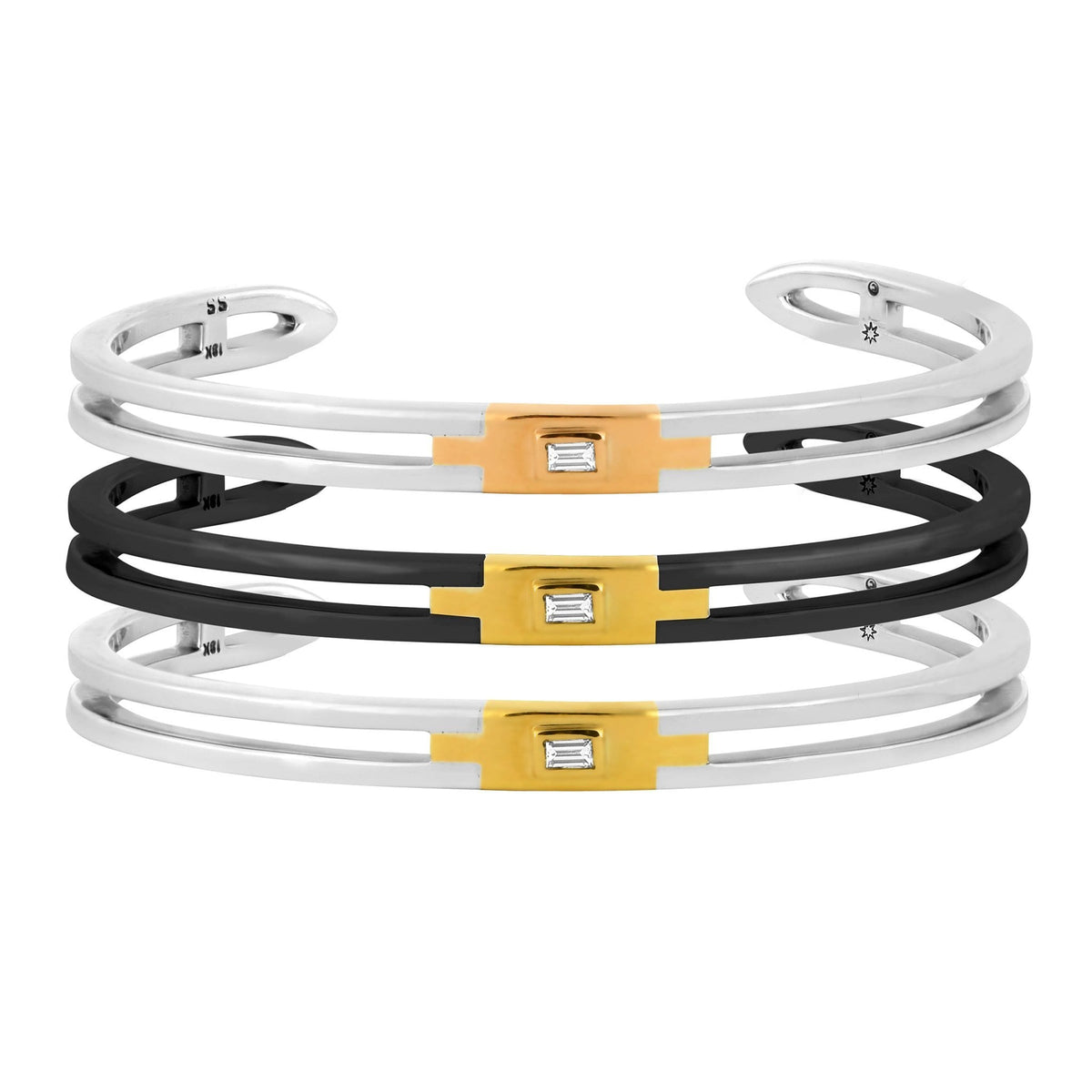 Edge Cuff Silver Bracelet