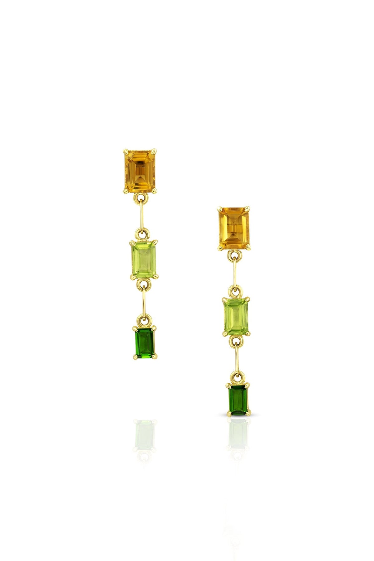 3 Stone Gemfetti Earring
