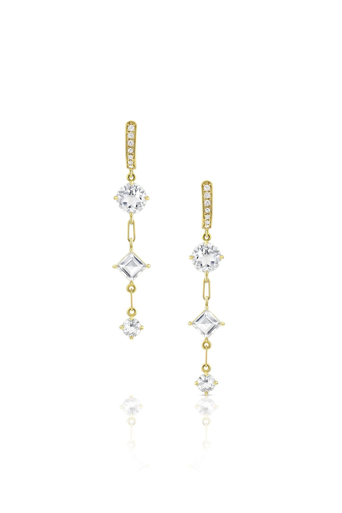 3 Stone Gemfetti Earring