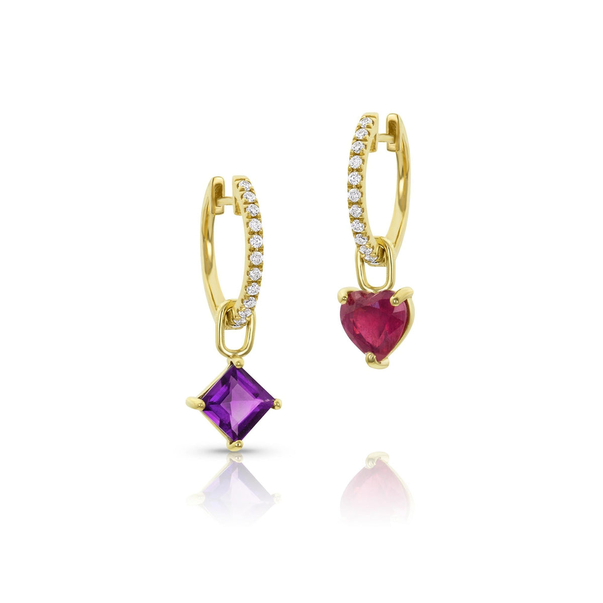 Vincents Fine Jewelry | M. Spalten | Gemdrop Mini Hoop Earrings