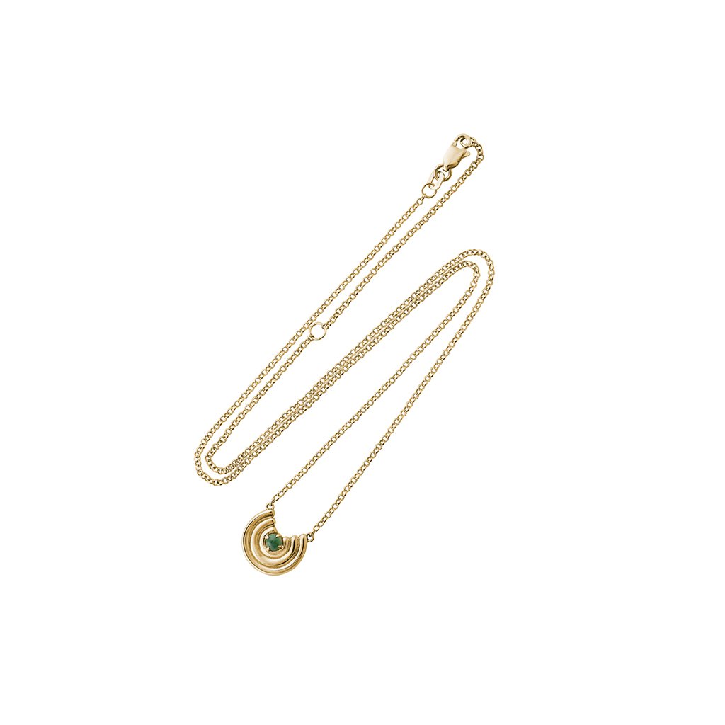 Petite Revival Necklace Emerald