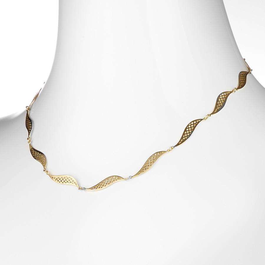 Crownwork Wave Link Necklace
