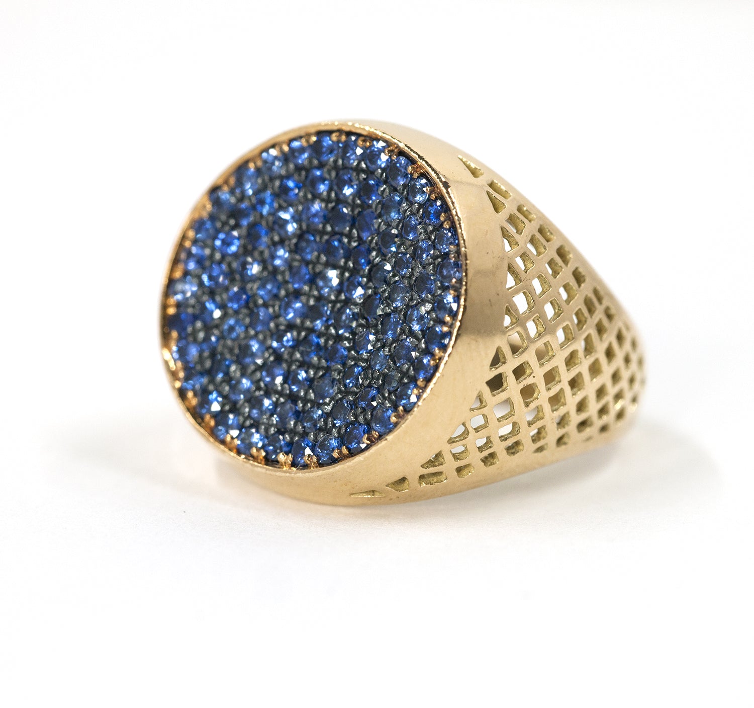 Blue Sapphire Signet Ring