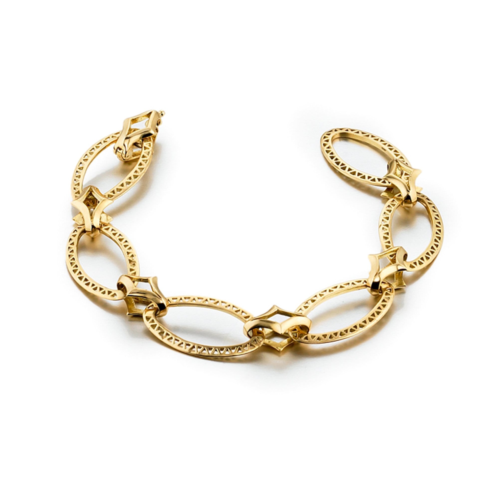 Vincents Fine Jewelry | Ray Griffiths | Oval Link Crownwork Bracelet 
