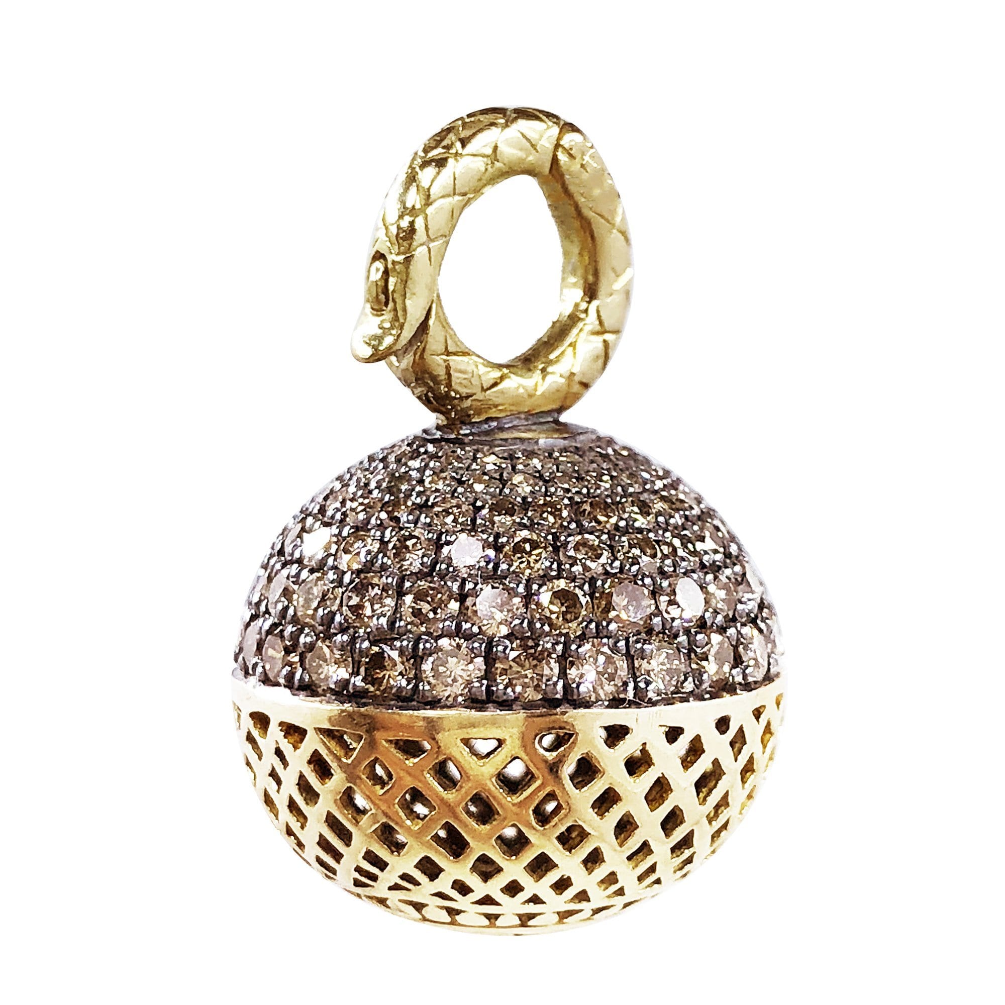 Vincents Fine Jewelry | Ray Griffiths | Champagne Diamond Ball Pendant