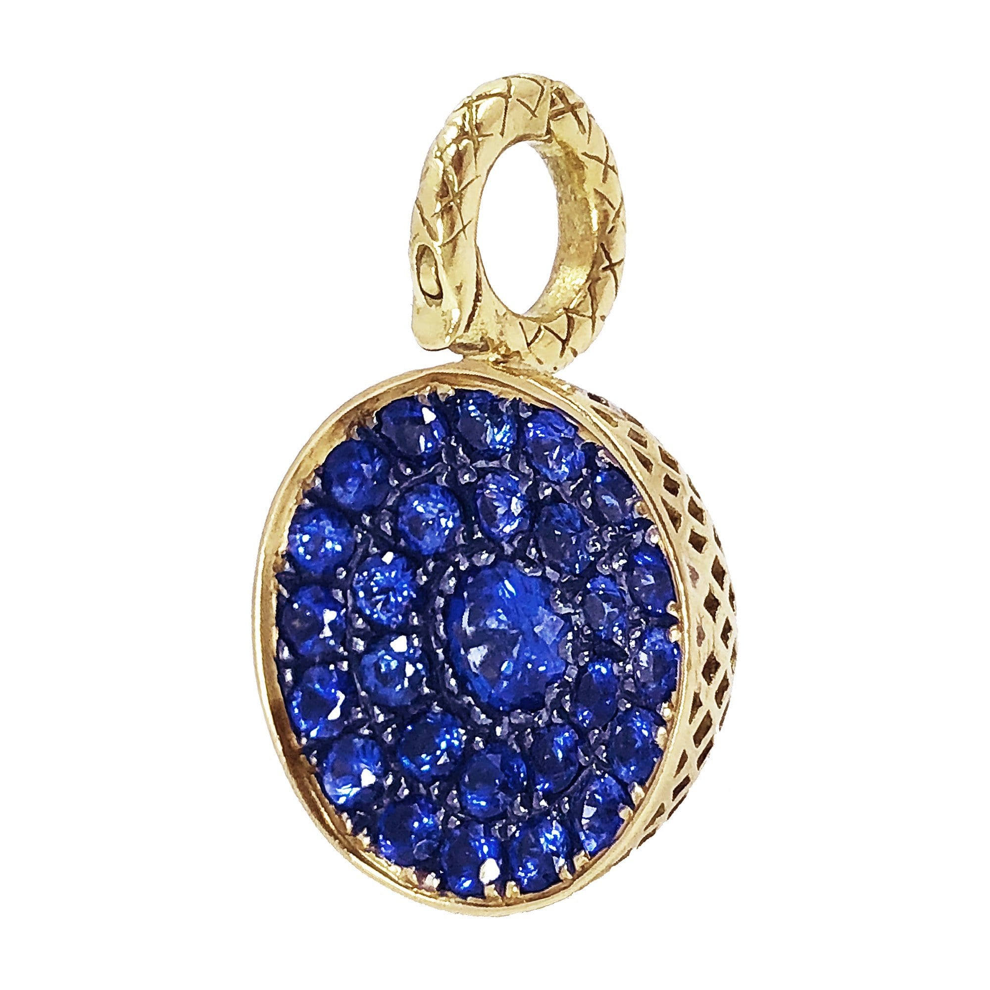 Vincents Fine Jewelry | Ray Griffiths | Sapphire Half Ball Pendent 