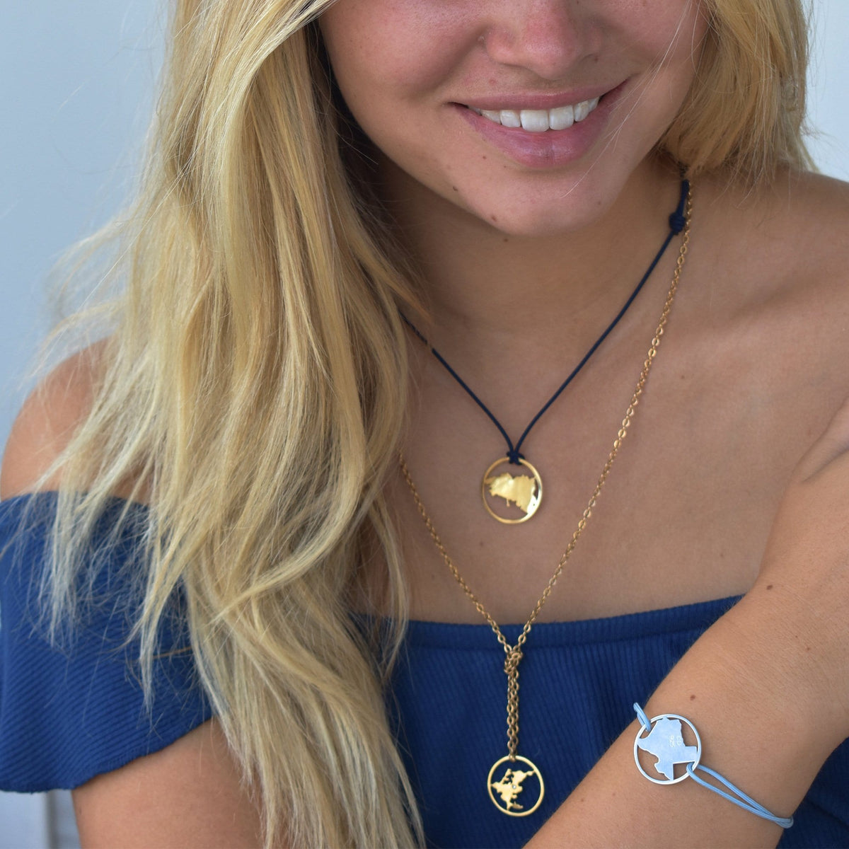 CD Charms | Shelter Island Chained Necklace | Catherine Demarchelier