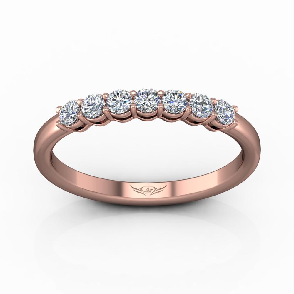 Vincents Fine Jewelry | Martin Flyer | Shared Prong Seven Stone Wedding Band