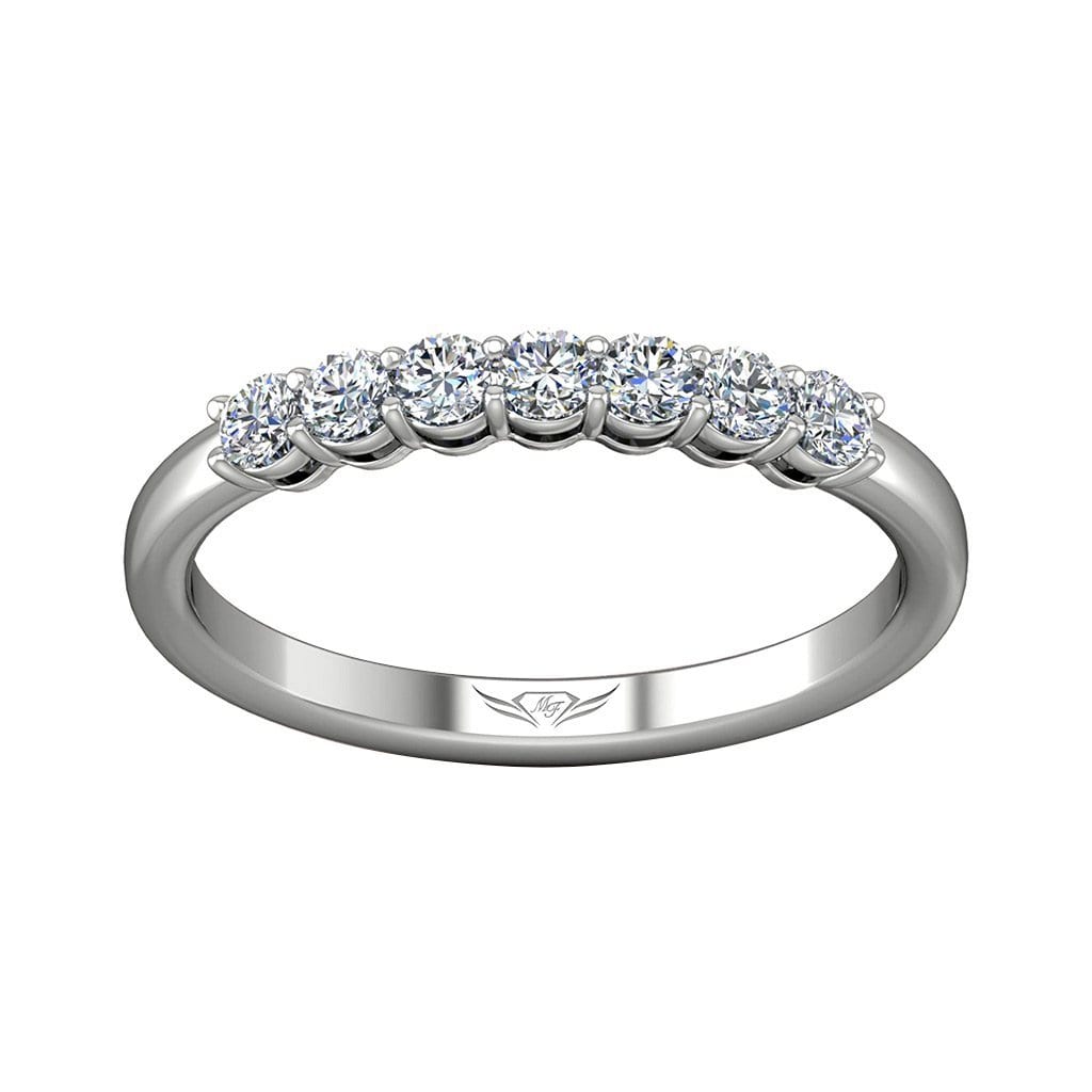 Vincents Fine Jewelry | Martin Flyer | Shared Prong Seven Stone Wedding Band