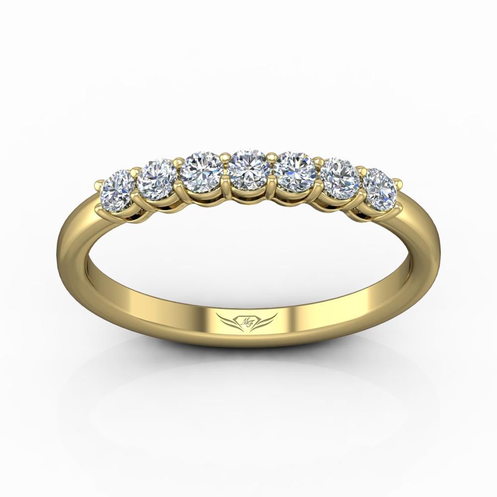 Vincents Fine Jewelry | Martin Flyer | Shared Prong Seven Stone Wedding Band