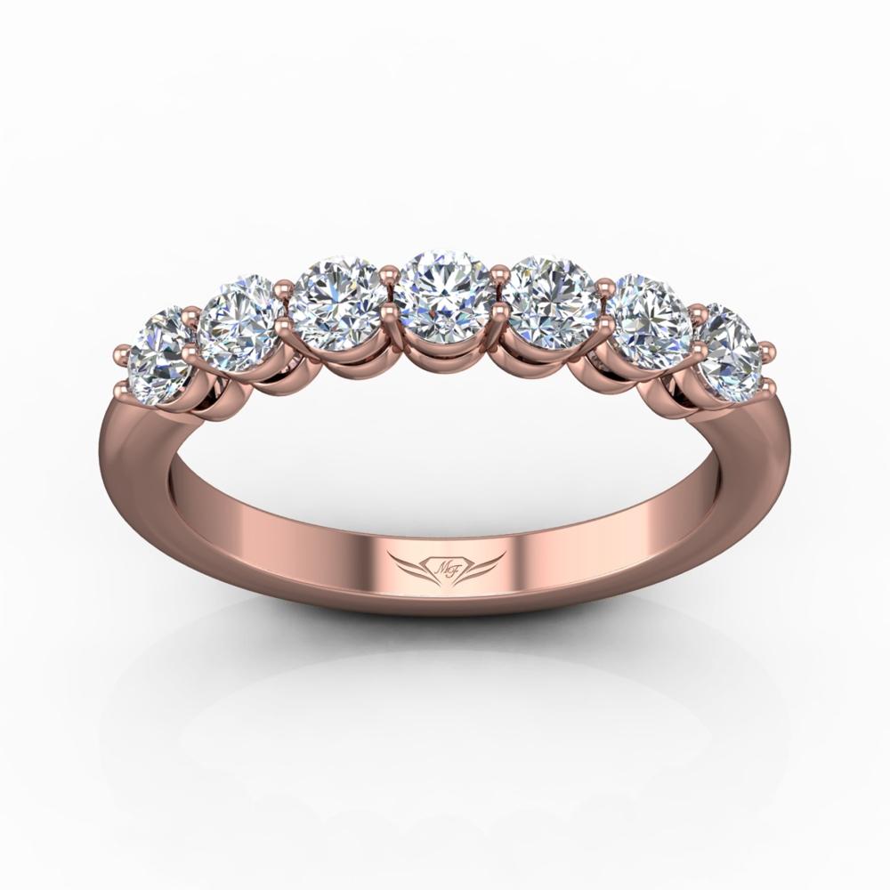 Vincents Fine Jewelry | Martin Flyer | Shared Prong Seven Stone Wedding Band