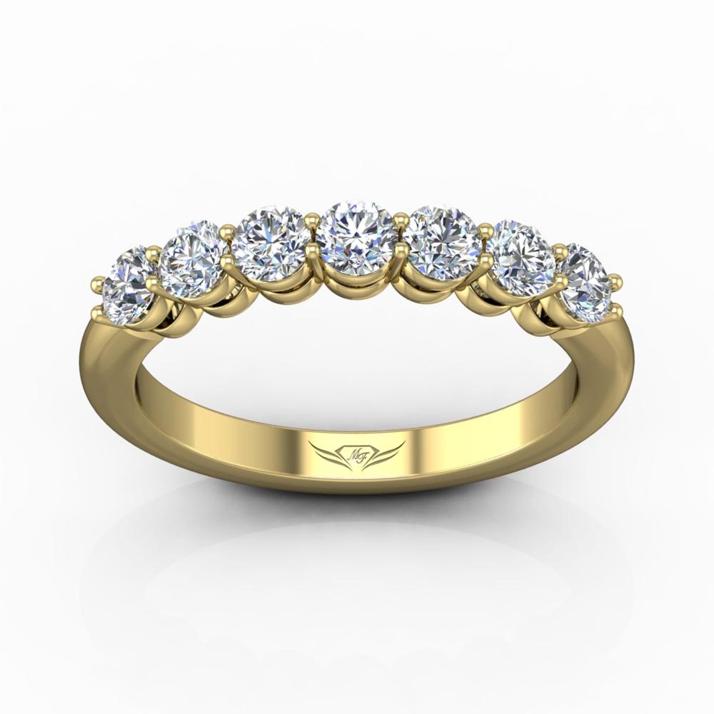 Vincents Fine Jewelry | Martin Flyer | Shared Prong Seven Stone Wedding Band