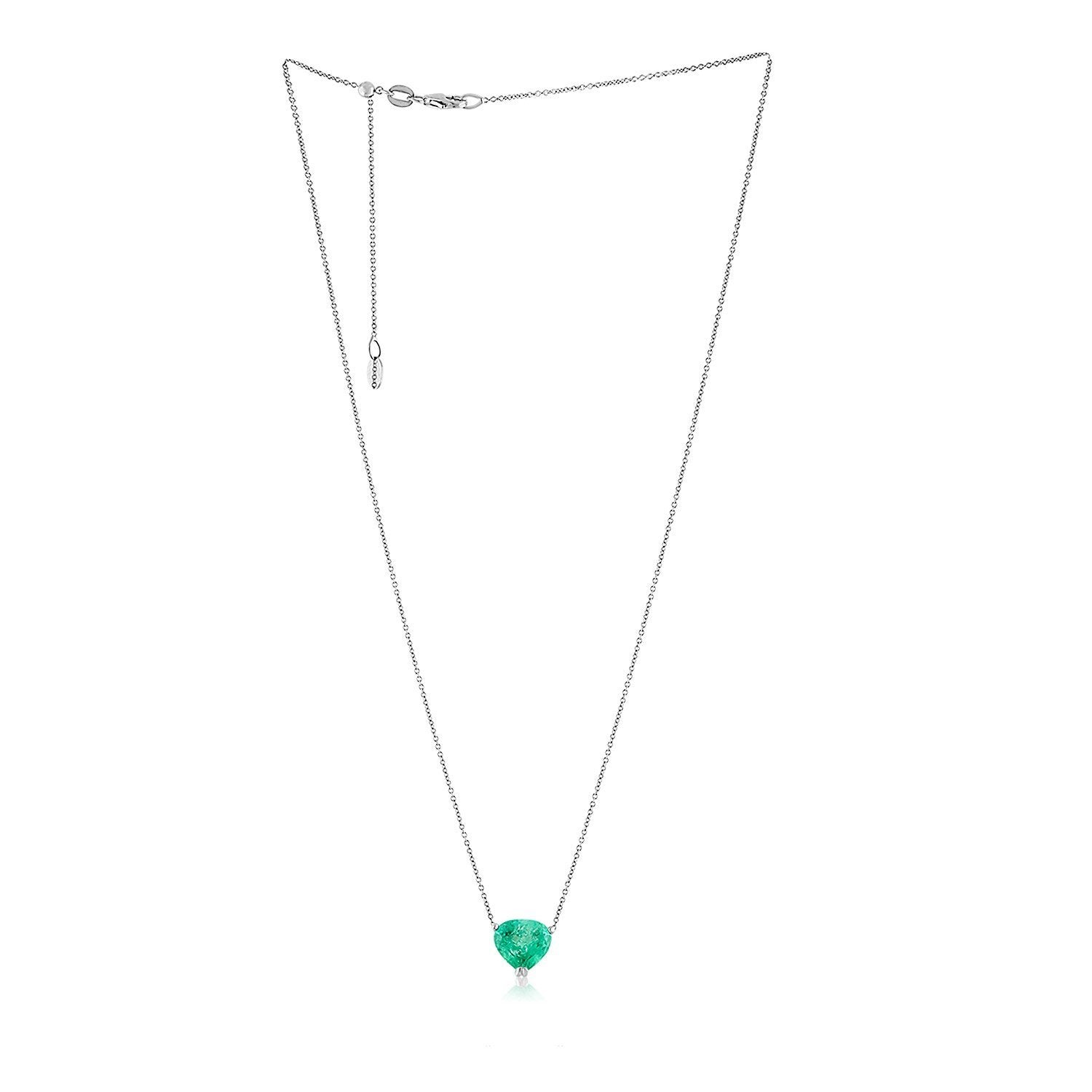 Vincents Fine Jewelry | Jane Kaye | Single Drop Emerald Necklace