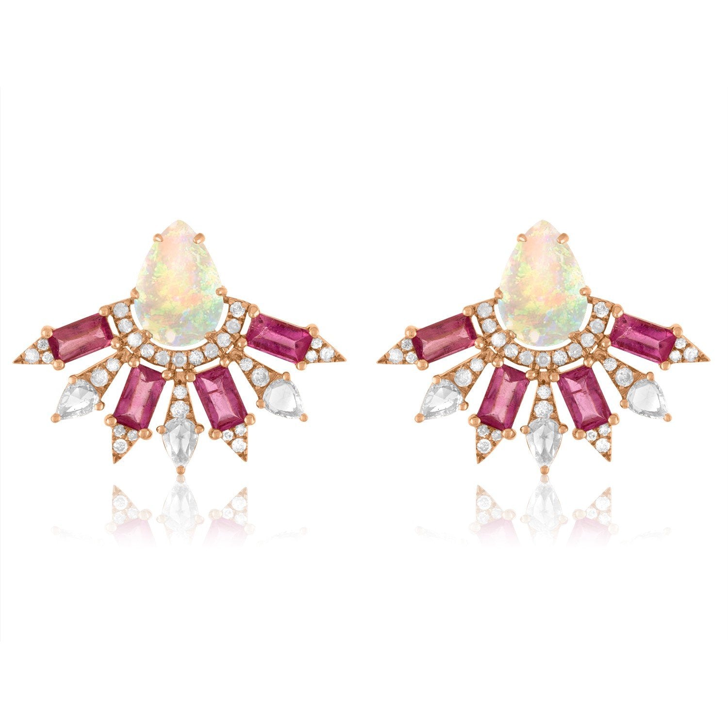Vincents Fine Jewelry | Jane Kaye | Small Fan Opal Earrings
