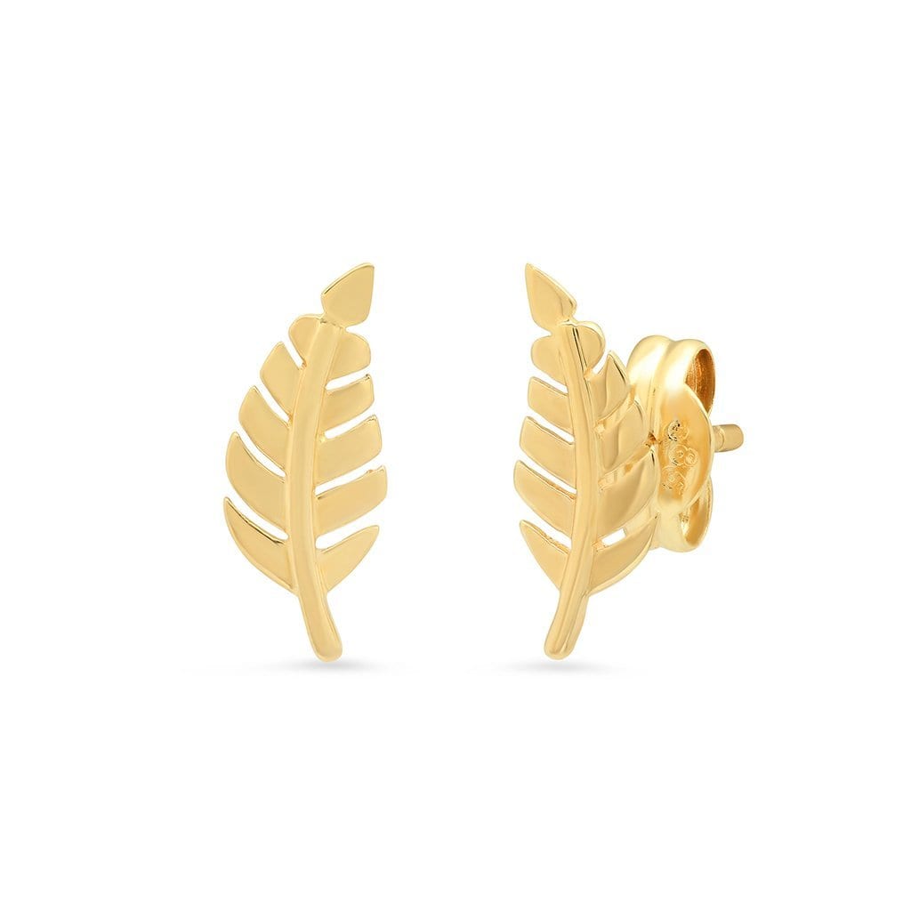 Vincents Fine Jewelry | TAI Jewelry | Gold Leaf Studs