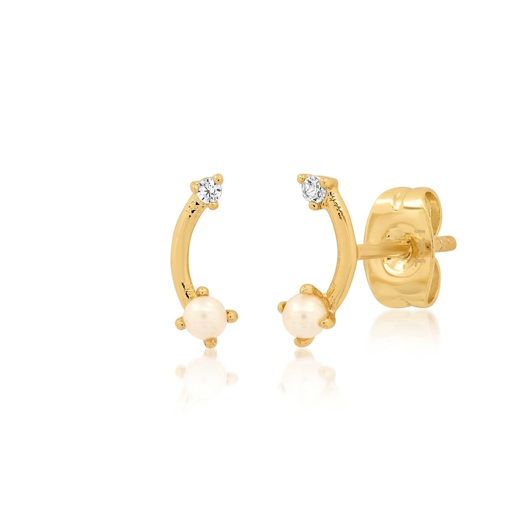Aquamarine Garnet Glowing Heart Necklace - 14K Yellow Gold |JewelsForMe