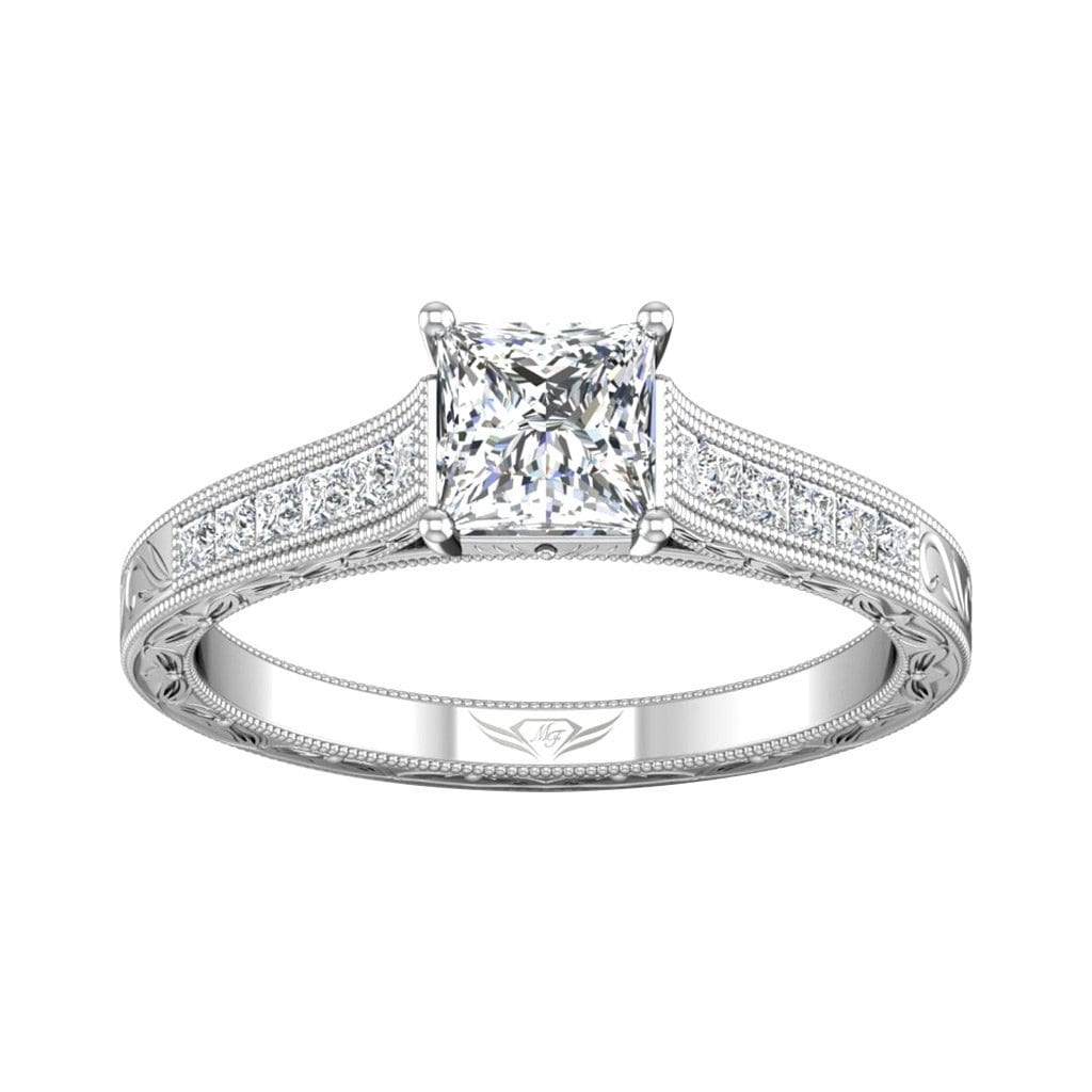 Vincents Fine Jewelry | Martin Flyer | Channel Hand Engraved Engagement Ring