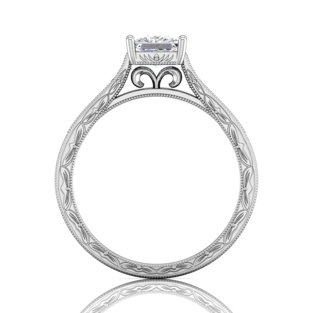 Vincents Fine Jewelry | Martin Flyer | Channel Hand Engraved Engagement Ring