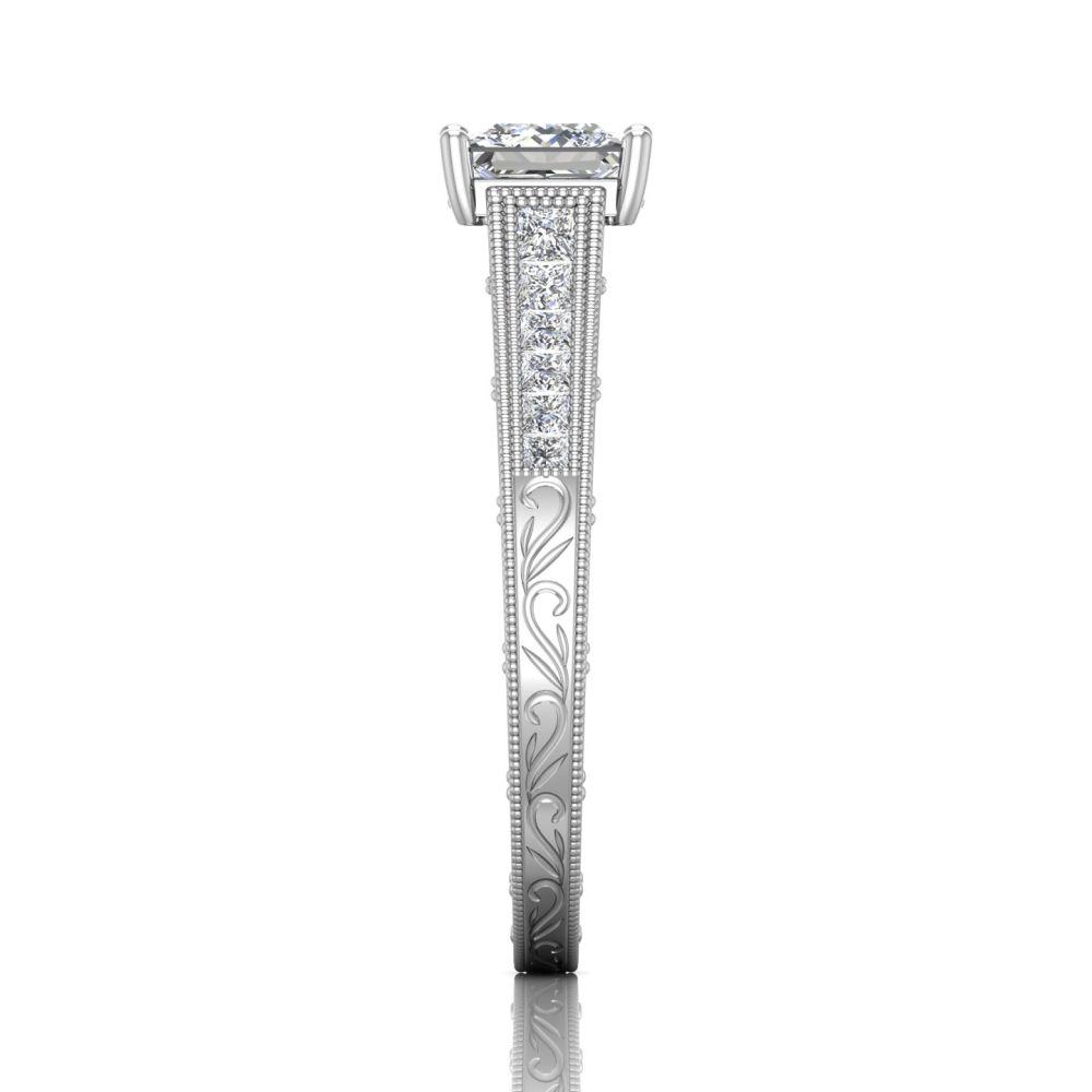 Vincents Fine Jewelry | Martin Flyer | Channel Hand Engraved Engagement Ring