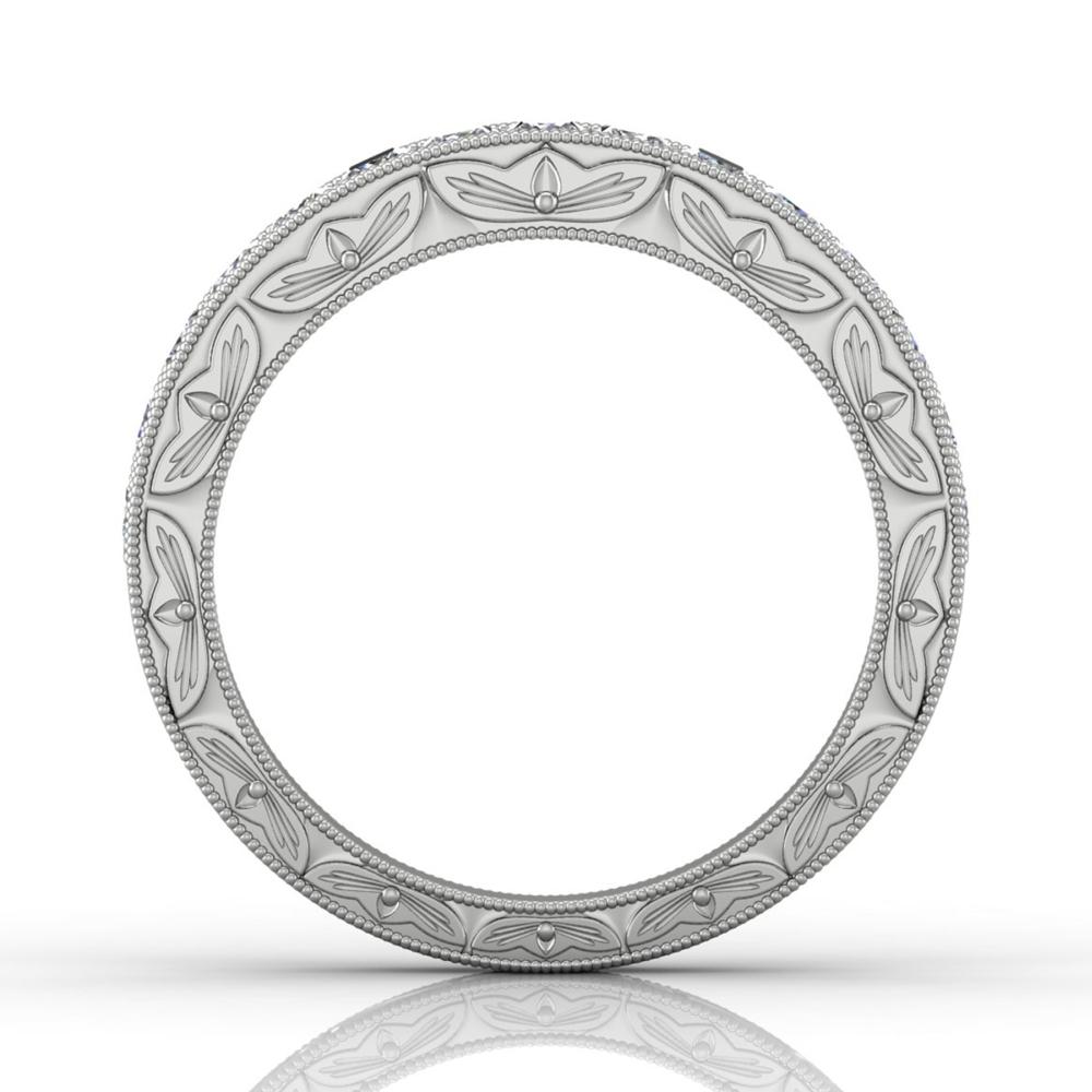Vincents Fine Jewelry | Martin Flyer | Channel Hand Engraved Matching Wedding Band