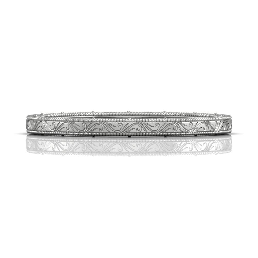 Vincents Fine Jewelry | Martin Flyer | Solitaire Hand Engraved Matching Wedding Band