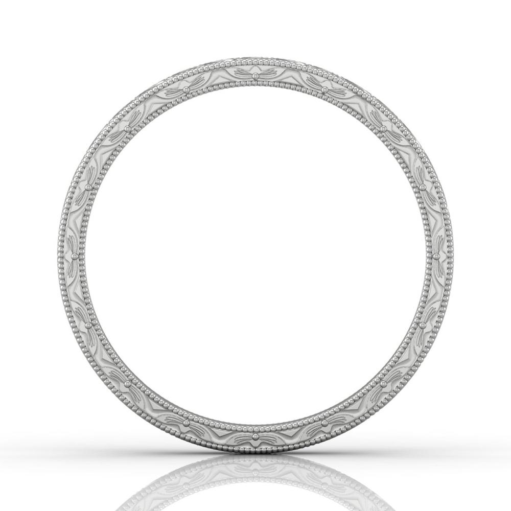 Vincents Fine Jewelry | Martin Flyer | Solitaire Hand Engraved Matching Wedding Band