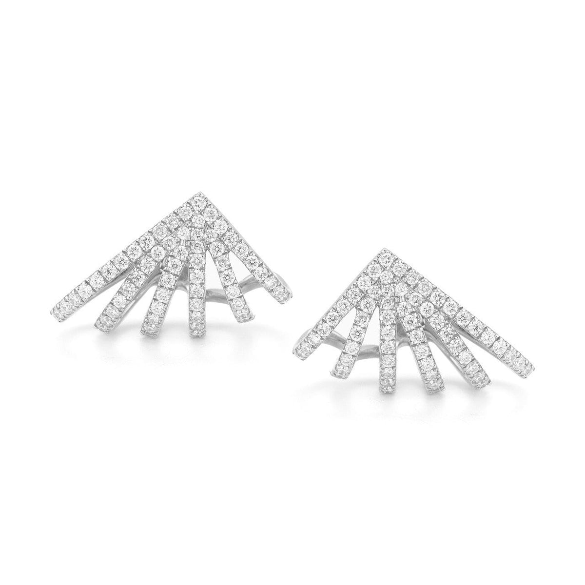 Vincents Fine Jewelry | Dana Rebecca | Sarah Leah Burst Diamond Huggie