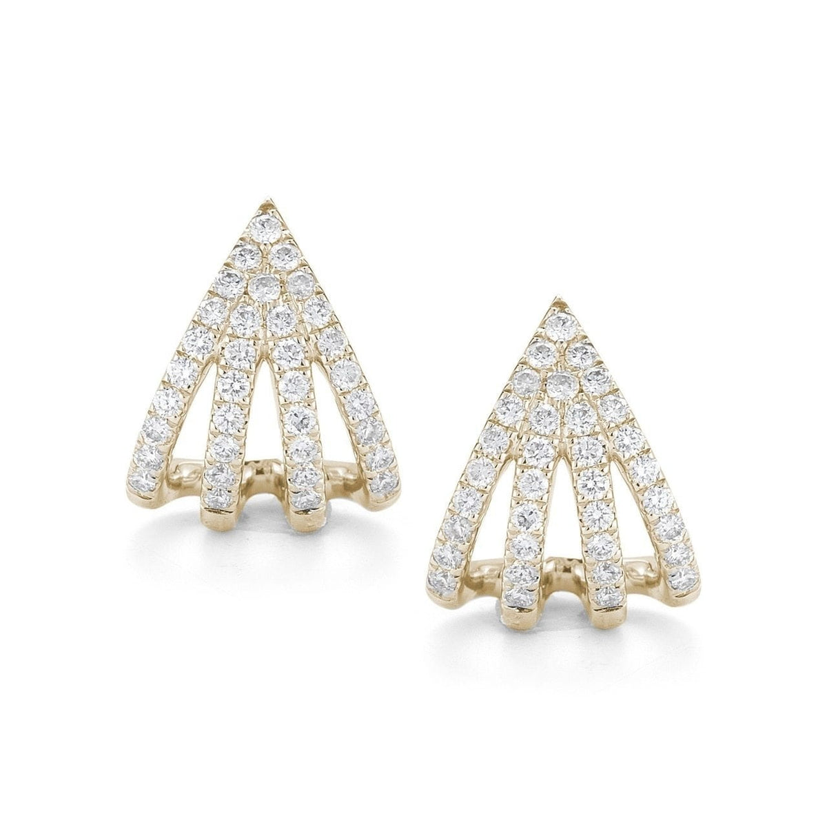 Vincents Fine Jewelry | Dana Rebecca | Sarah Leah Burst Diamond Huggie