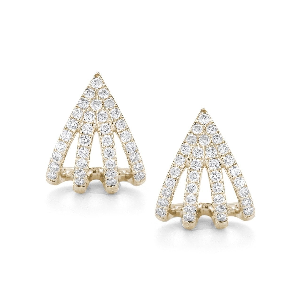 Vincents Fine Jewelry | Dana Rebecca | Sarah Leah Burst Diamond Huggie