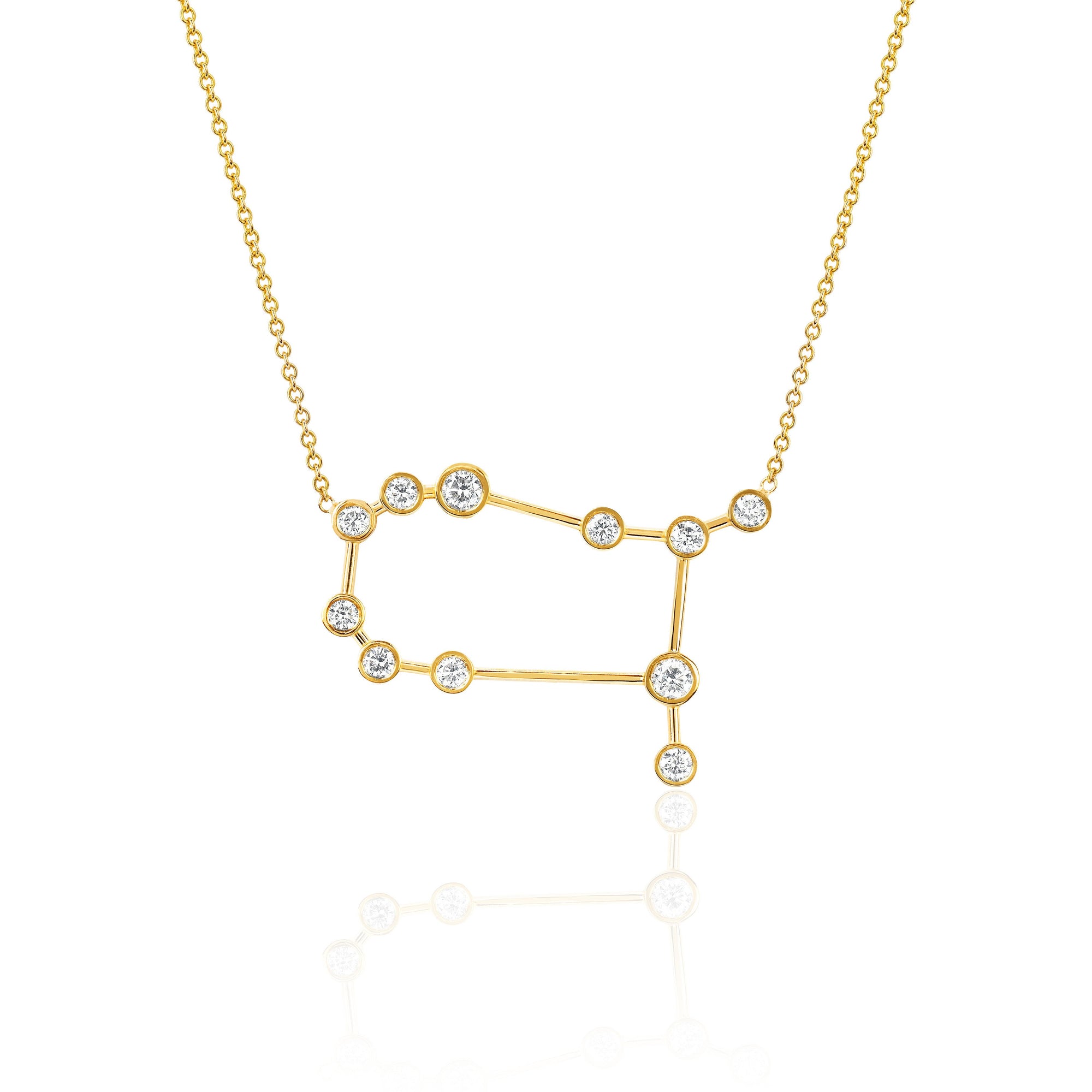 Gemini Diamond Constellation Necklace
