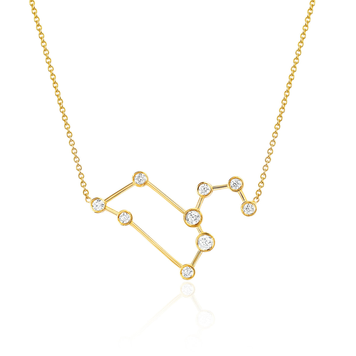 Leo Diamond Constellation Necklace