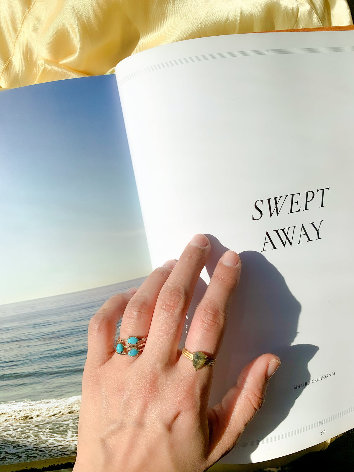 Salt and Pepper Corduroy Ring