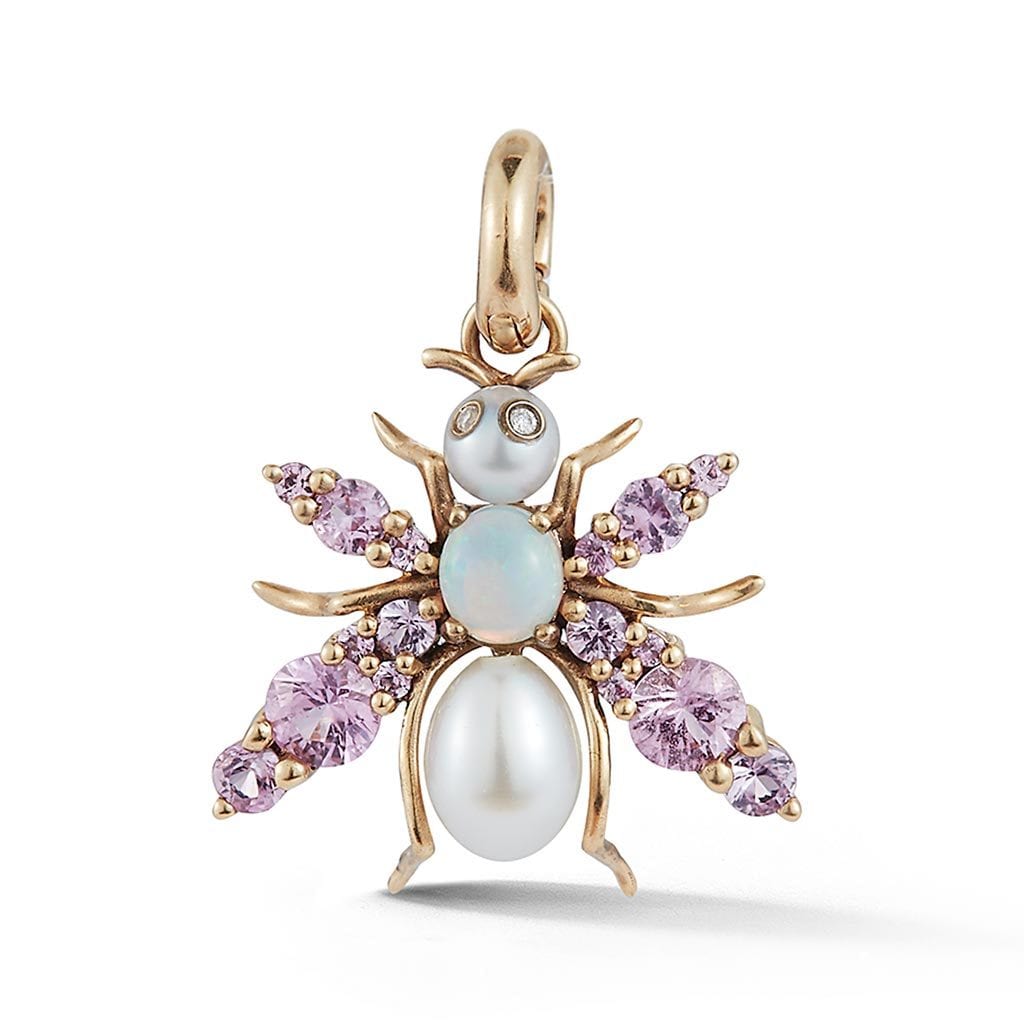 Vincents Fine Jewelry | Storrow Jewelry | Bee Pearl & Sapphire Charm