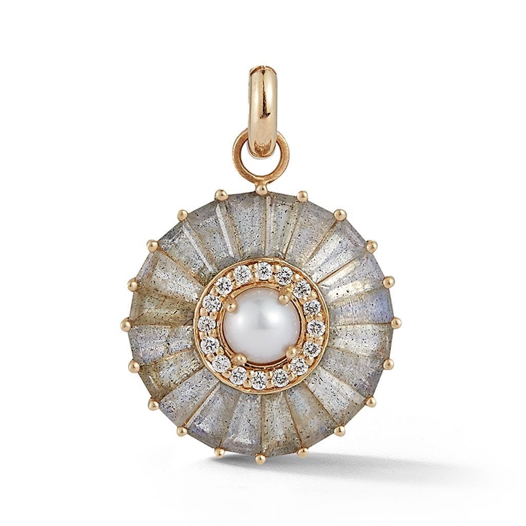 Vincents Fine Jewelry | Storrow Jewelry | Circle Labradorite Charm
