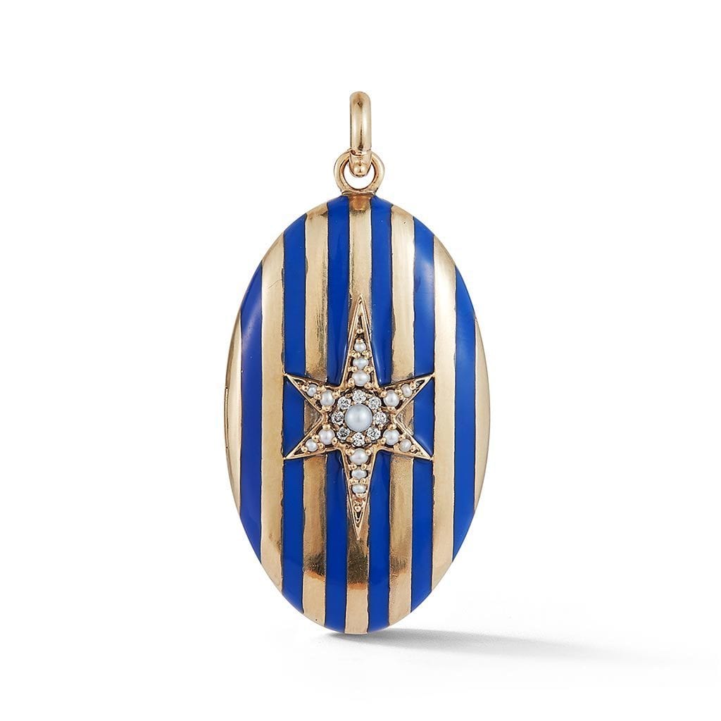Vincents Fine Jewelry | Storrow Jewelry | Striped Star Locket