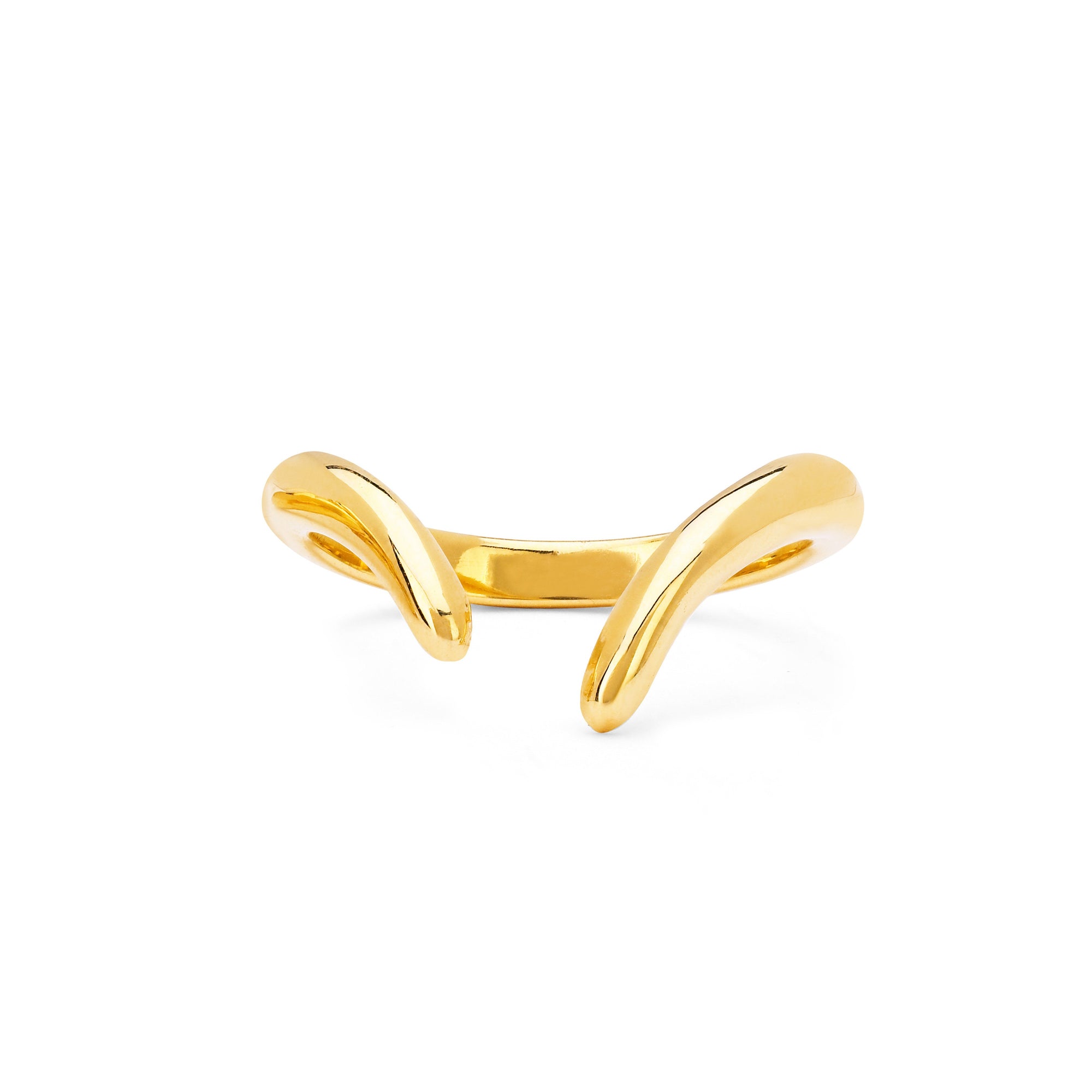 Solid Gold Tusk Wrap Ring